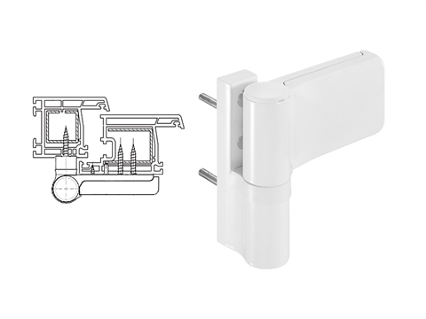 Петля дверная Stroxx STV 140 кг 15-20 мм белая RAL9016