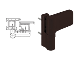 Петля дверная Stroxx STV 140 кг 15-20 мм коричневая RAL8017