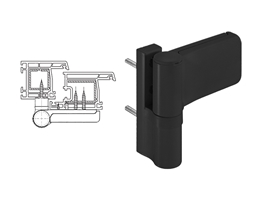 Петля дверная Stroxx STV 140 кг 15-20 мм черная RAL9005