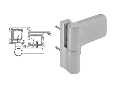Петля дверная Stroxx STV 140 кг 15-20 мм серебристая RAL9006