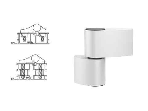 Петля дверная 2-х секционная Stroxx Libra VX белая RAL9016