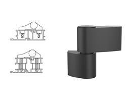 Петля дверная 2-х секционная Stroxx Libra VX черная RAL9005