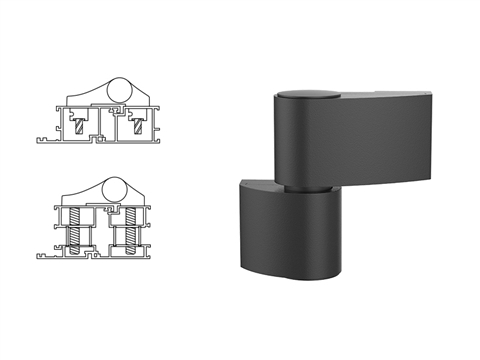 Петля дверная 2-х секционная Stroxx Libra VX черная RAL9005