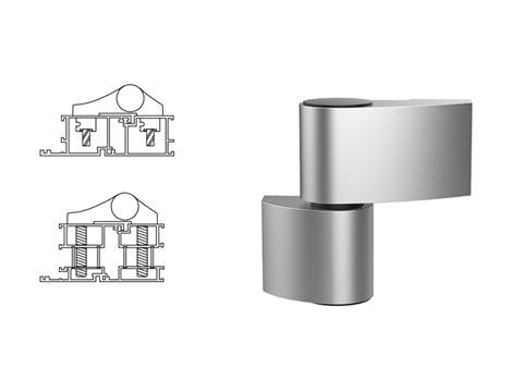 Петля дверная 2-х секционная Stroxx Libra VX серебристая RAL9006