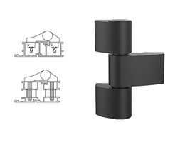 Петля дверная 3-х секционная Stroxx Libra VX черная RAL9005
