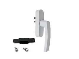 Ручка оконная G U-адаптер 84/98 мм с переходником белая RAL9016 Stroxx