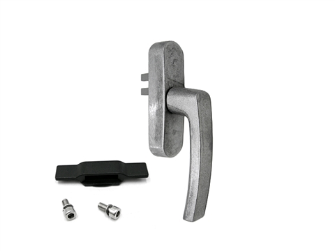 Ручка оконная G U-адаптер 84/98 мм с переходником некрашеная Stroxx