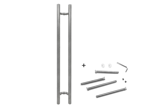 Ручка офисная 2-х сторонняя STROXX P135 2000/1800-32 мм нержавеющая сталь матовая