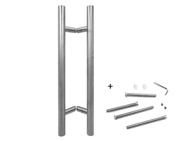 Ручка офисная 2-х сторонняя STROXX P45 600/400-32 мм нержавеющая сталь матовая