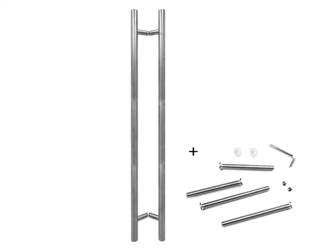 Ручка офисная 2-х сторонняя STROXX P45 1500/1200-32 мм нержавеющая сталь матовая
