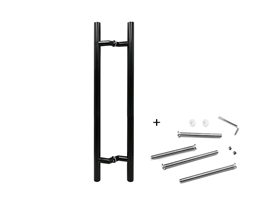 Ручка офисная 2-х сторонняя STROXX P135 1000/800-32 мм нержавеющая сталь черный RAL9005