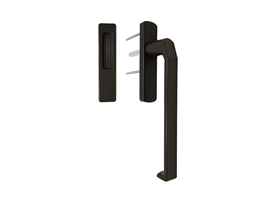 Ручка + ручка-ракушка для HS портала без отверстия под цилиндр комплект коричневый RAL8019 STROXX