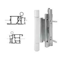 Петля дверная Stroxx роллерная ПВХ 13 мм белая RAL9016