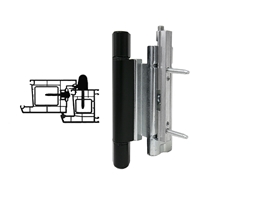 Петля дверная Stroxx роллерная ПВХ 13 мм черная RAL9005