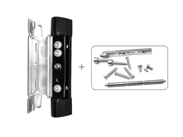 Петля дверная Stroxx роллерная ПВХ 13 мм черная RAL9005