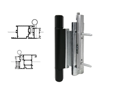 Петля дверная Stroxx роллерная ПВХ 13 мм черная RAL9005