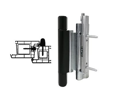 Петля дверная Stroxx роллерная ПВХ 13 мм черная RAL9005