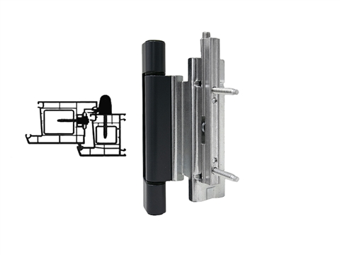 Петля дверная Stroxx роллерная ПВХ 13 мм антрацит RAL7024