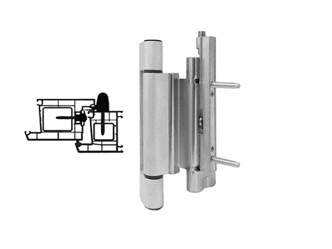 Петля дверная Stroxx роллерная ПВХ 13 мм серебро RAL9006