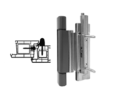Петля дверная Stroxx роллерная ПВХ 13 мм серый RAL9007