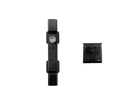 Точка прижима промежуточная SOFT в комплекте с ответной планкой, черная STROXX