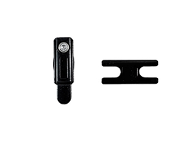 Точка прижима конечная SECURITY SOFT в комплекте с ответной планкой, черная STROXX