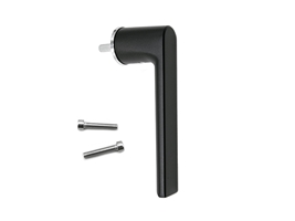 Ручка оконная безрозеточная с крепежом G 25 мм флюрокарбон черная STROXX