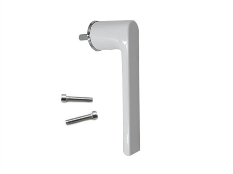 Ручка оконная безрозеточная с крепежом G 25мм, белая RAL9016 STROXX