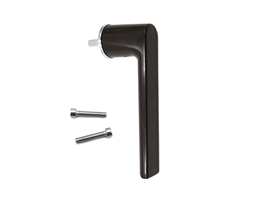 Ручка оконная безрозеточная с крепежом G 25 мм коричневая RAL8019 STROXX
