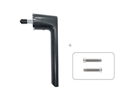 Ручка оконная безрозеточная с крепежом G 25мм, антрацит RAL7024 STROXX