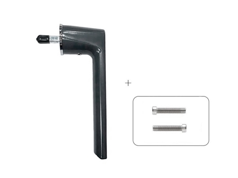 Ручка оконная безрозеточная с крепежом G 25мм, антрацит RAL7024 STROXX