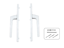 Гарнитур дверной нажимной Stroxx GL 92mm, белый RAL9016