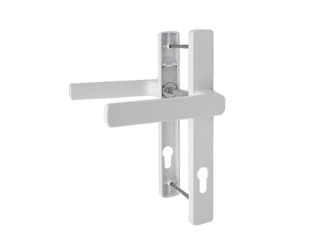 Гарнитур дверной нажимной Stroxx GL 92-28 мм, белый RAL9016