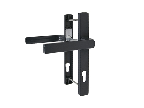 Гарнитур дверной нажимной Stroxx GL 92-28 мм, антрацит RAL7024