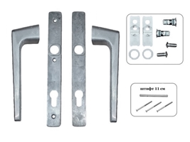Гарнитур дверной нажимной Stroxx GL 92mm, неокрашенный