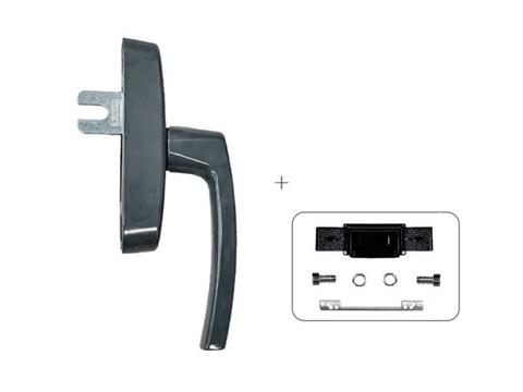 Ручка оконная R U-адаптер 98/104 мм антрацит RAL7024 STROXX