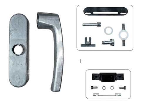 Ручка оконная R U-адаптер 98/104 мм неокрашенная STROXX