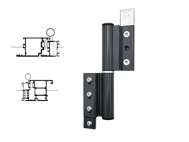 Петля дверная Stroxx 2-х секционная клеммная регулируемая 120 кг антрацит RAL7024