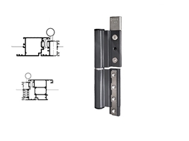 Петля дверная Stroxx 2-х секционная клеммная регулируемая 120 кг антрацит RAL7024