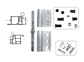 Петля дверная Stroxx 2-х секционная клеммная регулируемая 120 кг неокрашенная