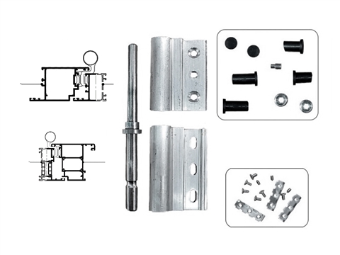 Петля дверная Stroxx 2-х секционная клеммная регулируемая 120 кг неокрашенная