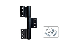 Петля дверная Stroxx 3-х секционная клеммная регулируемая 90 кг черная RAL9005