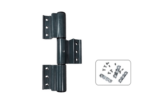 Петля дверная Stroxx 3-х секционная клеммная регулируемая 90 кг антрацит RAL7024