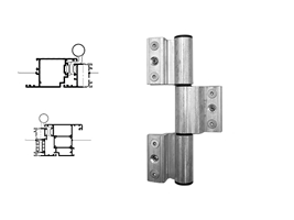 Петля дверная Stroxx 3-х секционная клеммная регулируемая 90 кг неокрашенная