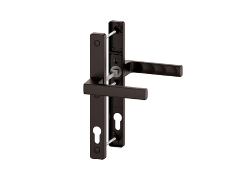 Гарнитур нажимной Toulon под цилиндр коричневый RAL8019 STROXX