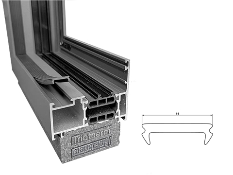 Профиль заполняющий паза ALU 14 черный