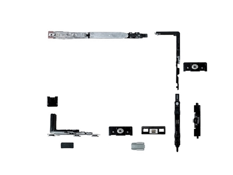 Комплект скрытой противовзломной п/о фурнитуры для алюминия RVS 130 кг (550-1400) левый STROXX