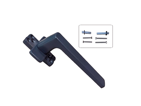 Ручка оконная с крепежом GL 25-37мм, антрацит RAL7024 STROXX