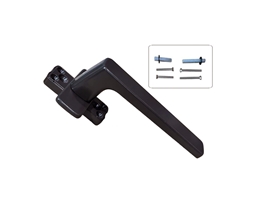 Ручка оконная с крепежом GL 25-37 мм коричневая RAL8019 STROXX