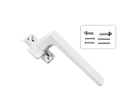 Ручка оконная с крепежом GL 25-37мм, белая RAL9016 STROXX